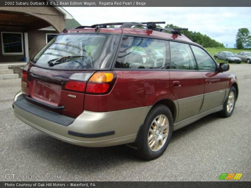 Regatta Red Pearl / Beige 2002 Subaru Outback 3.0 L.L.Bean Edition Wagon