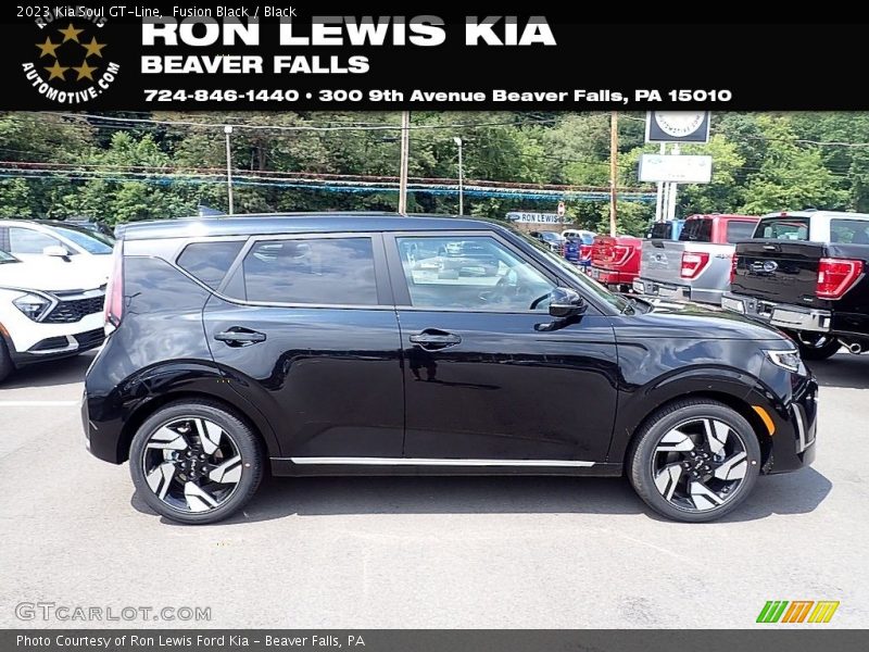 Fusion Black / Black 2023 Kia Soul GT-Line