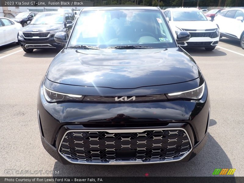 Fusion Black / Black 2023 Kia Soul GT-Line