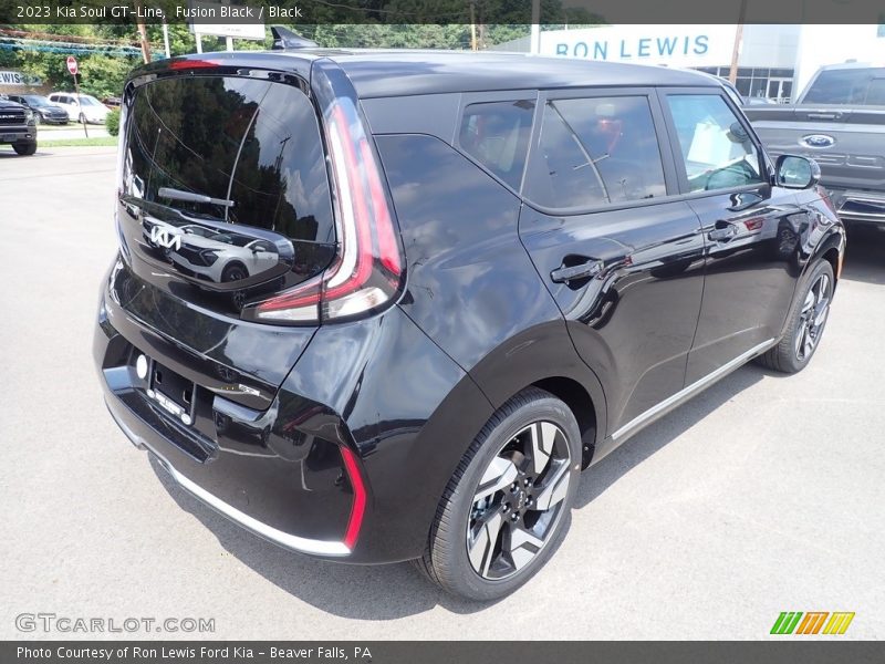 Fusion Black / Black 2023 Kia Soul GT-Line