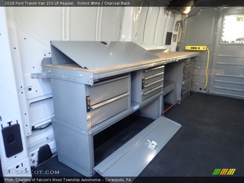 Oxford White / Charcoal Black 2018 Ford Transit Van 150 LR Regular
