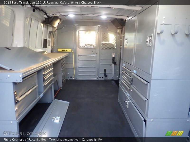Oxford White / Charcoal Black 2018 Ford Transit Van 150 LR Regular