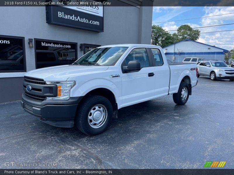 Oxford White / Earth Gray 2018 Ford F150 XL SuperCab 4x4