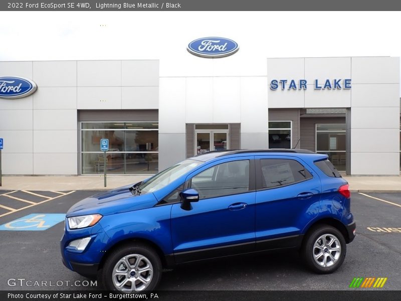 Lightning Blue Metallic / Black 2022 Ford EcoSport SE 4WD