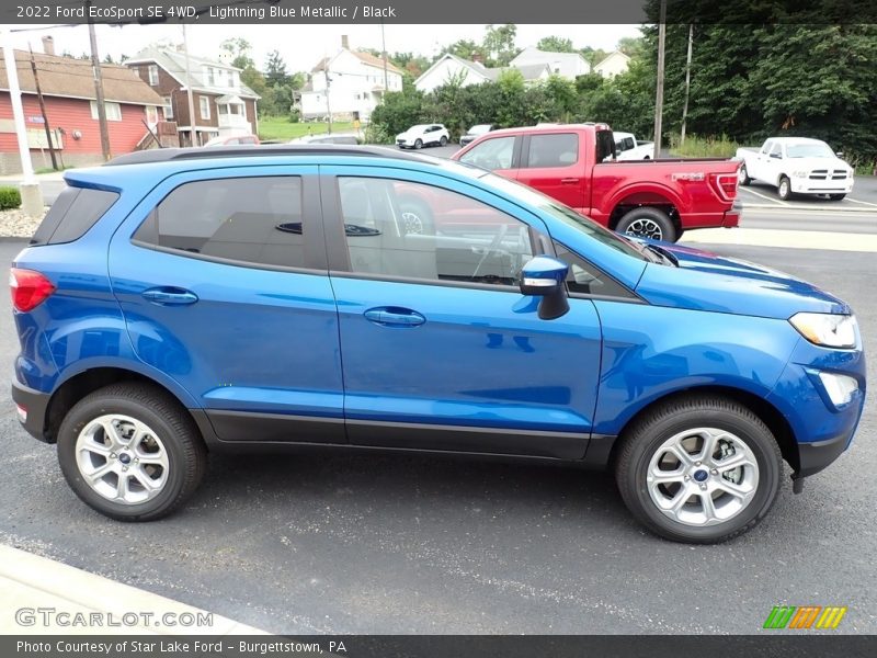 Lightning Blue Metallic / Black 2022 Ford EcoSport SE 4WD
