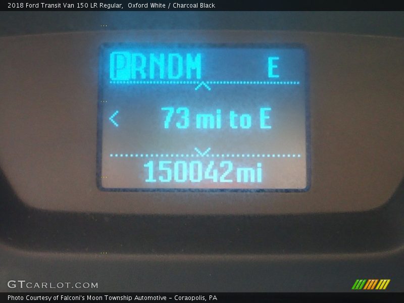 Oxford White / Charcoal Black 2018 Ford Transit Van 150 LR Regular