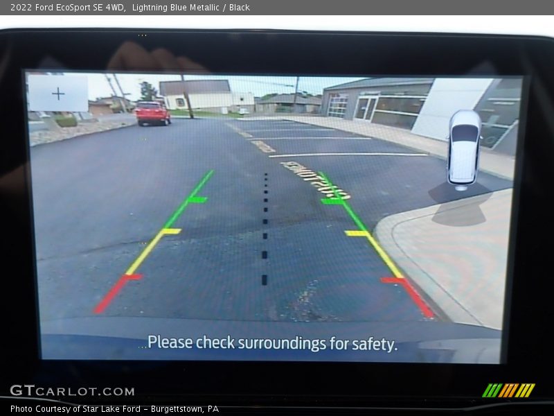 Lightning Blue Metallic / Black 2022 Ford EcoSport SE 4WD