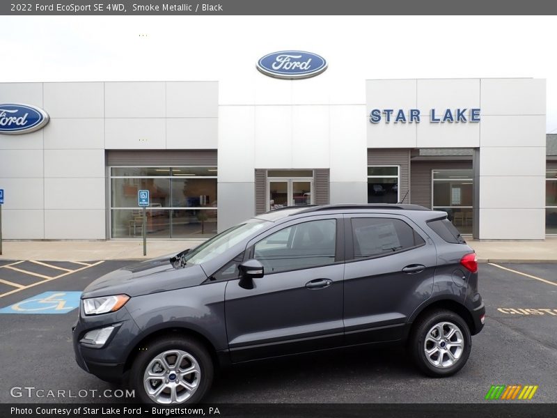 Smoke Metallic / Black 2022 Ford EcoSport SE 4WD