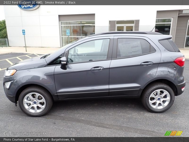 Smoke Metallic / Black 2022 Ford EcoSport SE 4WD
