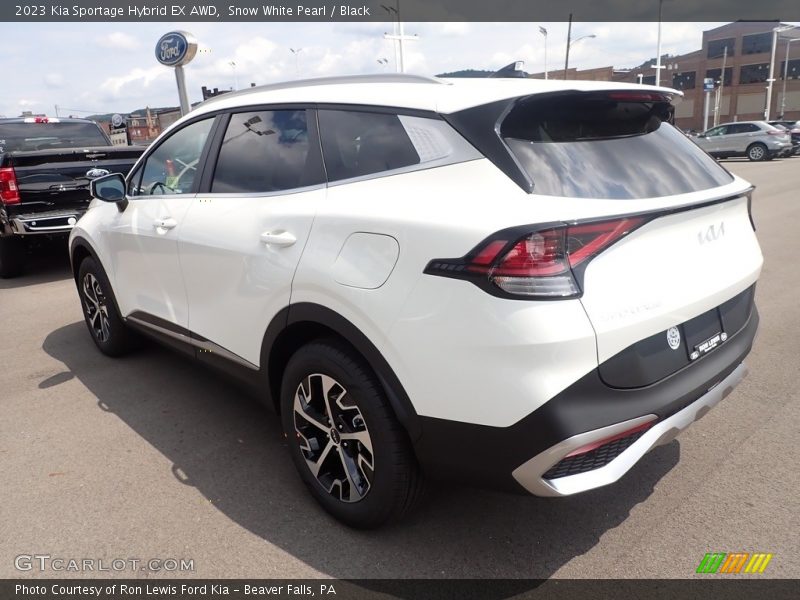 Snow White Pearl / Black 2023 Kia Sportage Hybrid EX AWD