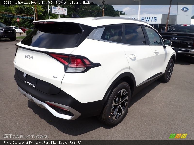 Snow White Pearl / Black 2023 Kia Sportage Hybrid EX AWD