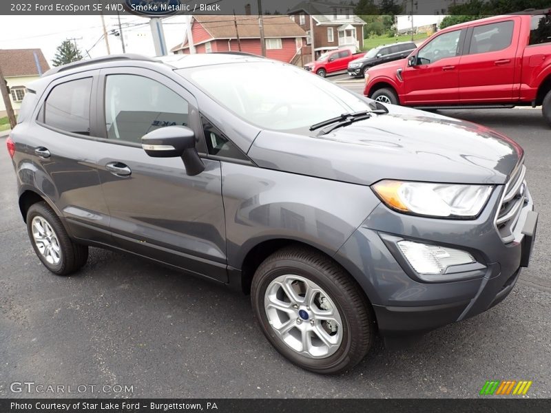 Smoke Metallic / Black 2022 Ford EcoSport SE 4WD