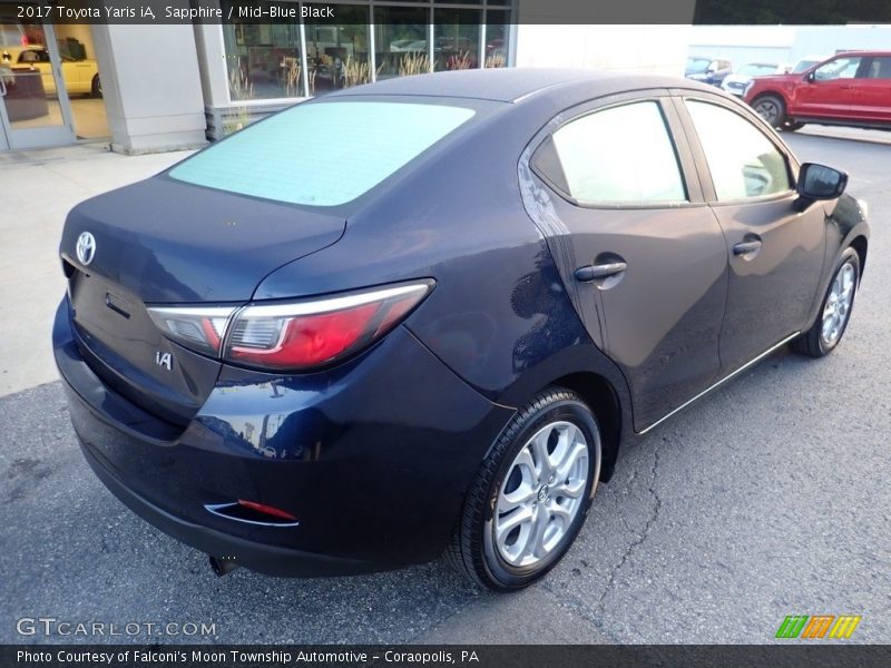 Sapphire / Mid-Blue Black 2017 Toyota Yaris iA