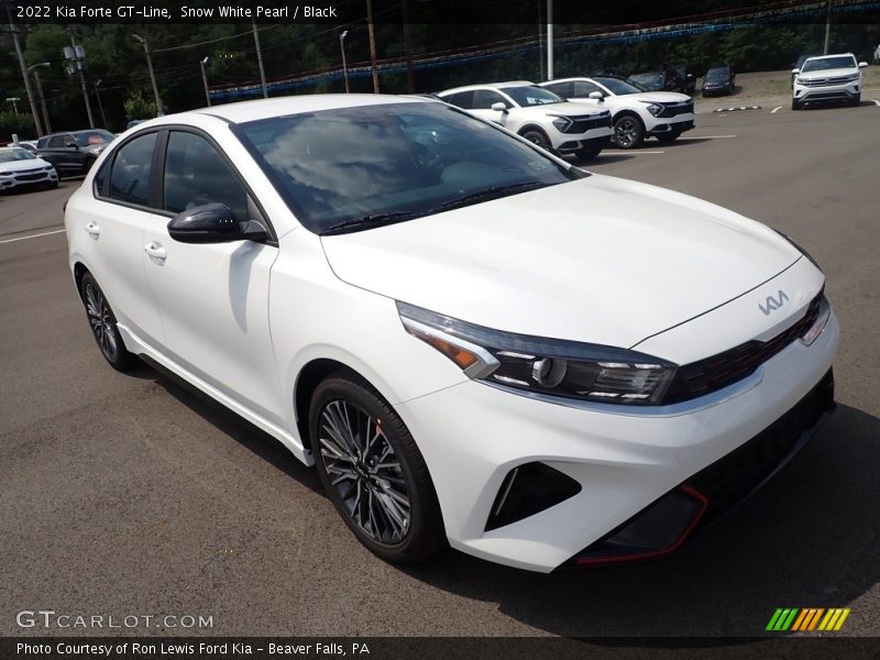 Snow White Pearl / Black 2022 Kia Forte GT-Line