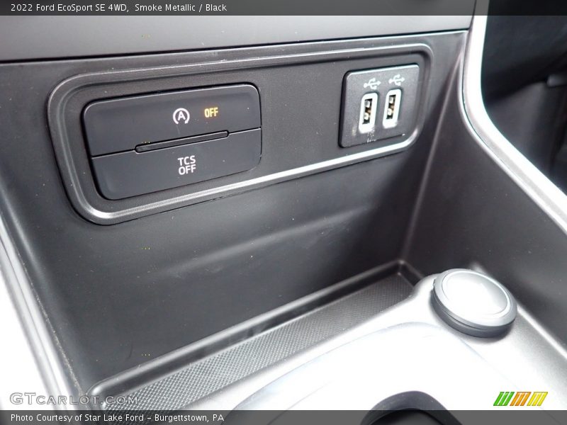 Smoke Metallic / Black 2022 Ford EcoSport SE 4WD