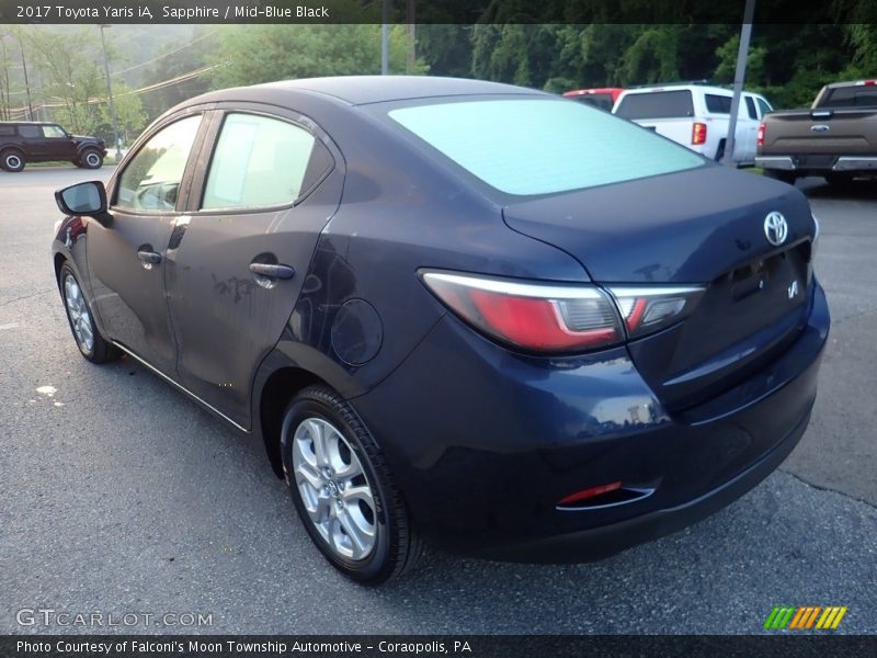 Sapphire / Mid-Blue Black 2017 Toyota Yaris iA