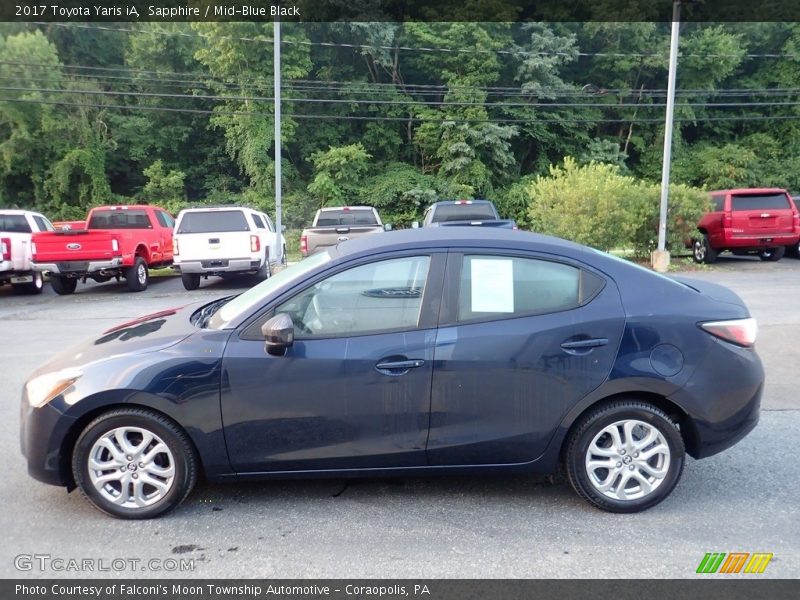 Sapphire / Mid-Blue Black 2017 Toyota Yaris iA