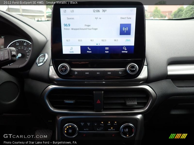 Smoke Metallic / Black 2022 Ford EcoSport SE 4WD