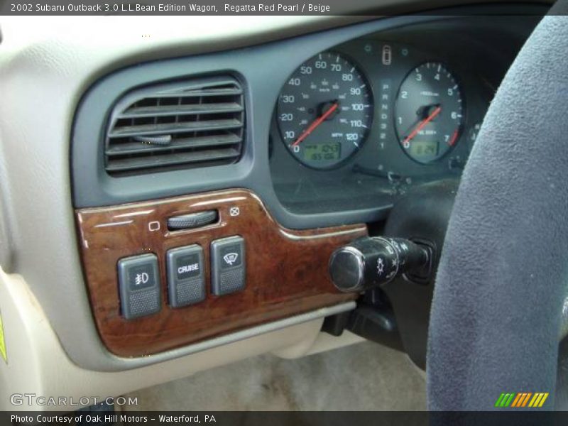 Regatta Red Pearl / Beige 2002 Subaru Outback 3.0 L.L.Bean Edition Wagon