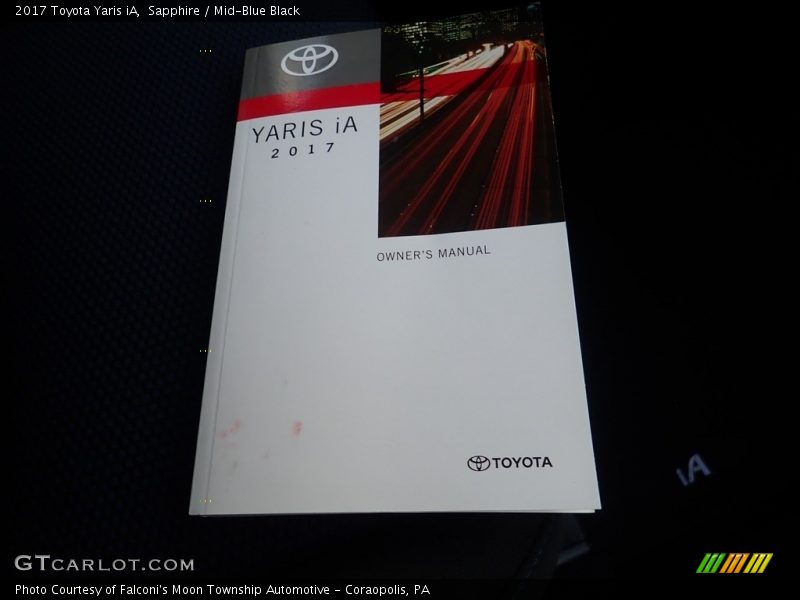 Sapphire / Mid-Blue Black 2017 Toyota Yaris iA