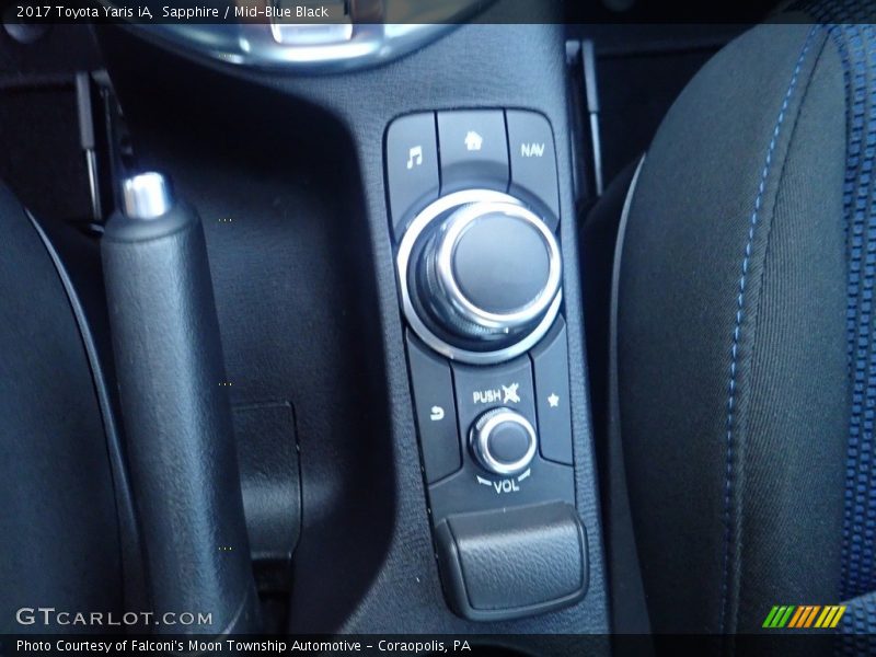 Sapphire / Mid-Blue Black 2017 Toyota Yaris iA
