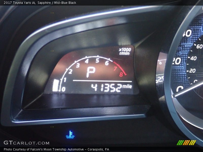 Sapphire / Mid-Blue Black 2017 Toyota Yaris iA