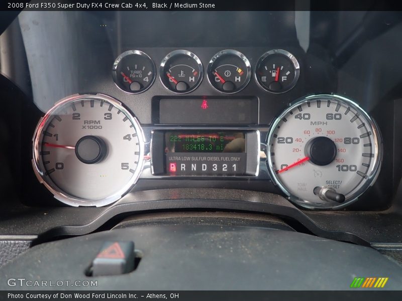 Black / Medium Stone 2008 Ford F350 Super Duty FX4 Crew Cab 4x4
