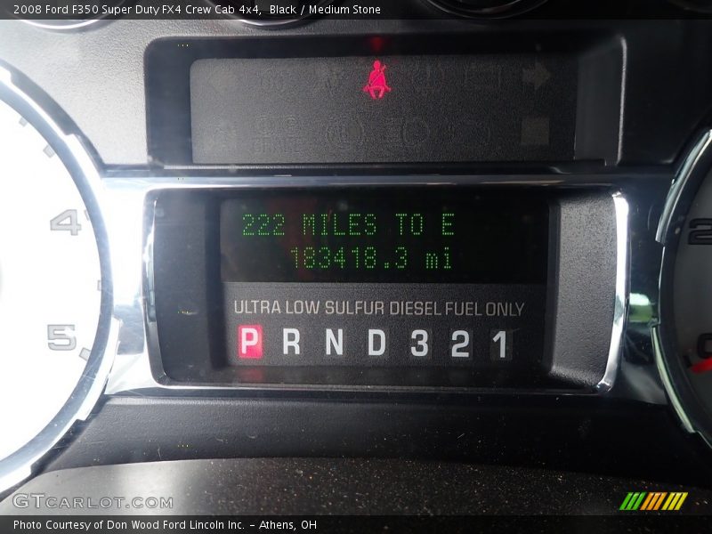 Black / Medium Stone 2008 Ford F350 Super Duty FX4 Crew Cab 4x4