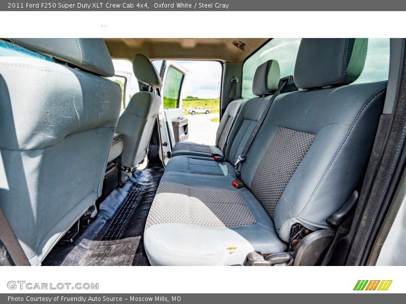 Oxford White / Steel Gray 2011 Ford F250 Super Duty XLT Crew Cab 4x4