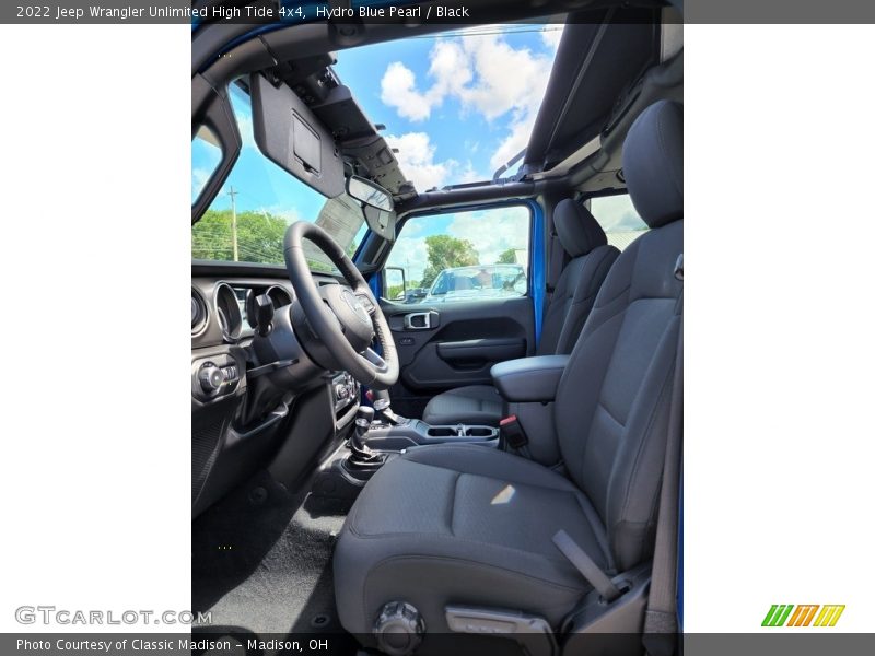 Front Seat of 2022 Wrangler Unlimited High Tide 4x4