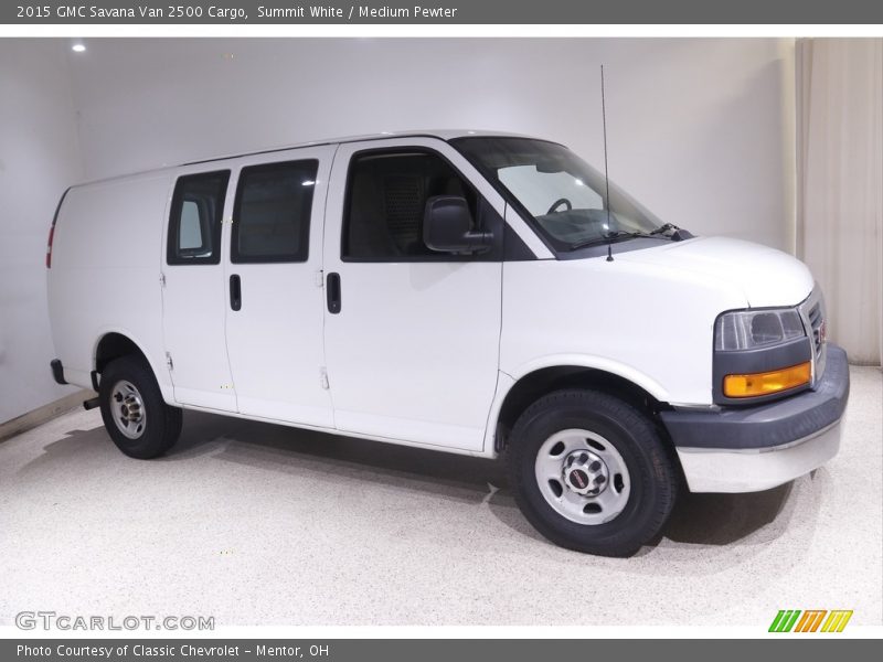Summit White / Medium Pewter 2015 GMC Savana Van 2500 Cargo