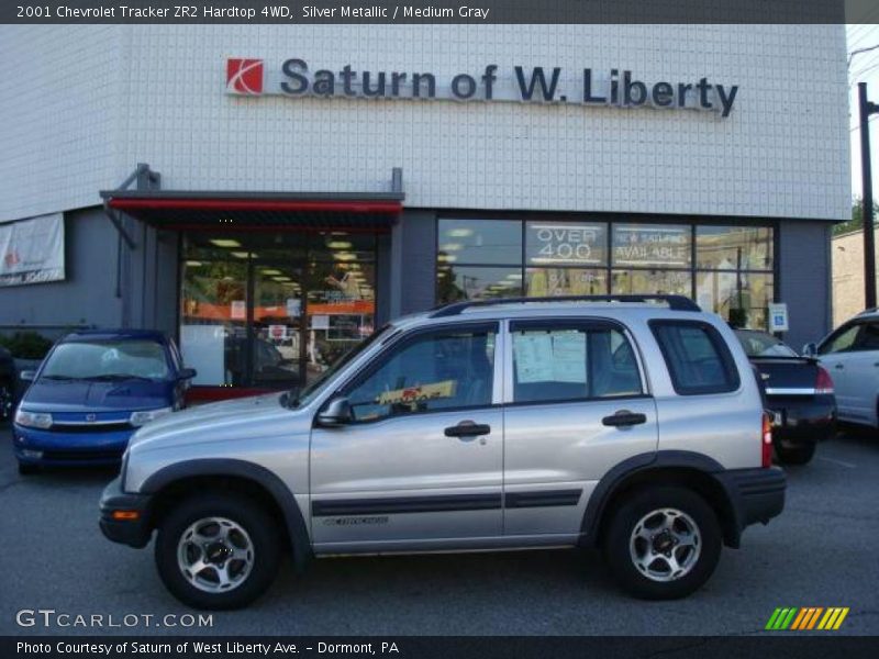 Silver Metallic / Medium Gray 2001 Chevrolet Tracker ZR2 Hardtop 4WD