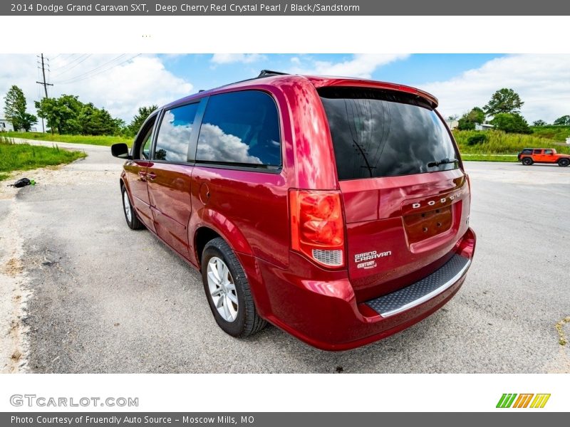 Deep Cherry Red Crystal Pearl / Black/Sandstorm 2014 Dodge Grand Caravan SXT