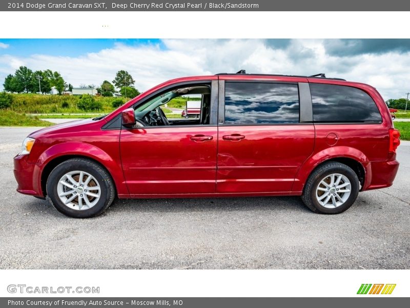 Deep Cherry Red Crystal Pearl / Black/Sandstorm 2014 Dodge Grand Caravan SXT