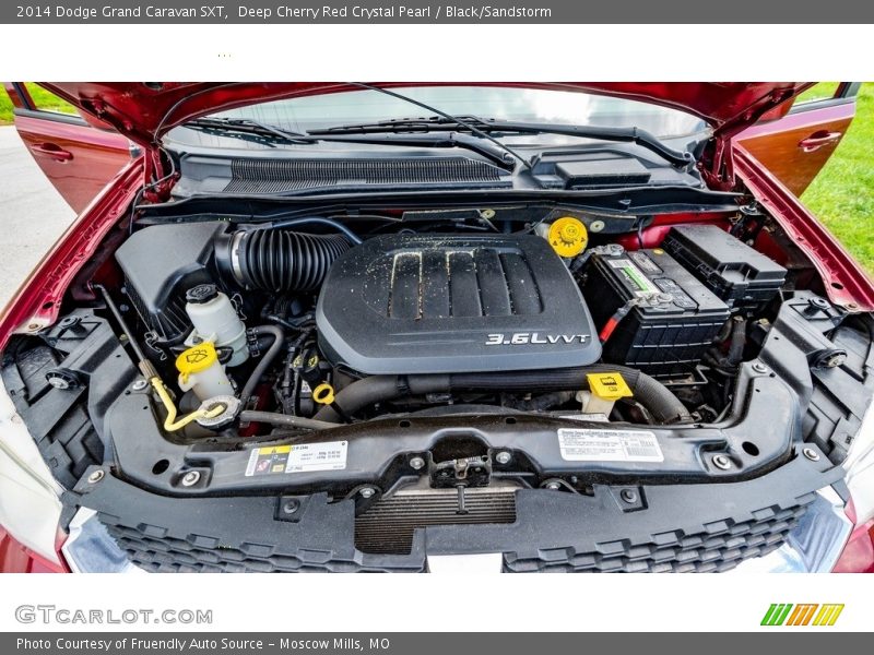 Deep Cherry Red Crystal Pearl / Black/Sandstorm 2014 Dodge Grand Caravan SXT