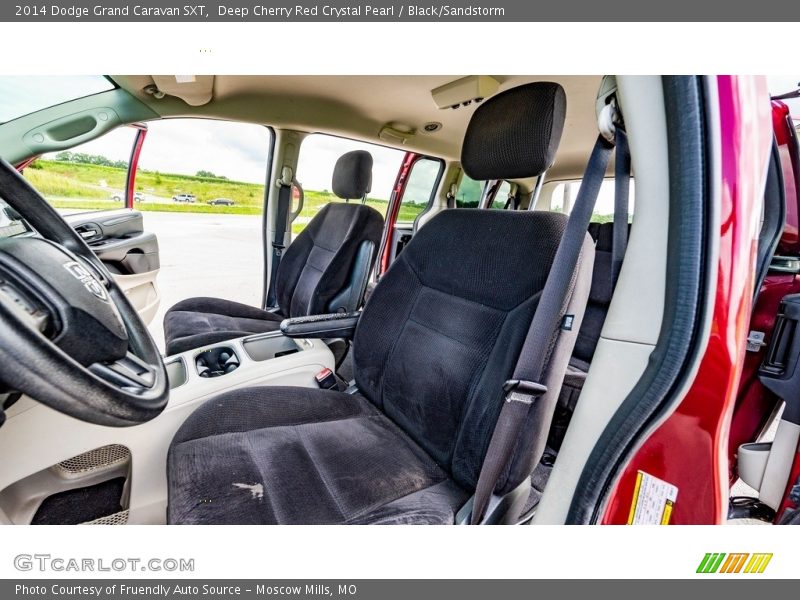 Deep Cherry Red Crystal Pearl / Black/Sandstorm 2014 Dodge Grand Caravan SXT