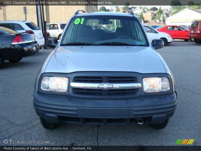 Silver Metallic / Medium Gray 2001 Chevrolet Tracker ZR2 Hardtop 4WD