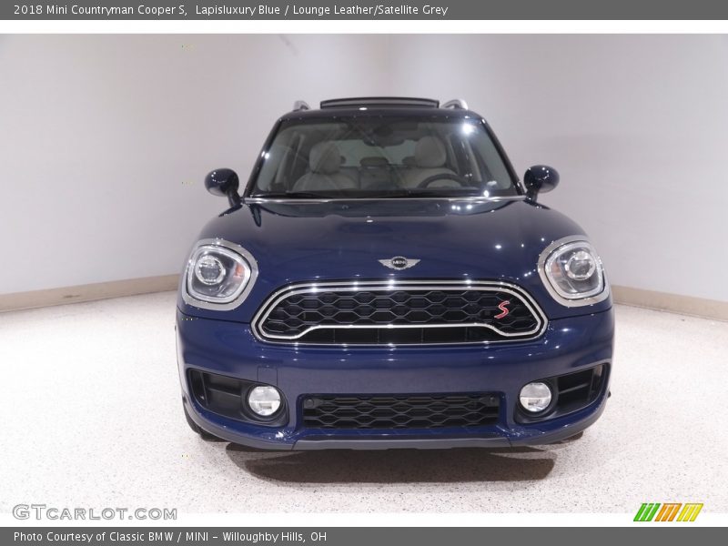 Lapisluxury Blue / Lounge Leather/Satellite Grey 2018 Mini Countryman Cooper S