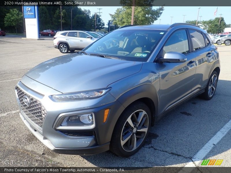 Sonic Silver / Black 2020 Hyundai Kona Ultimate AWD