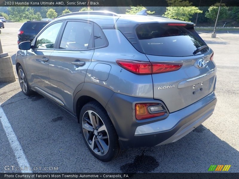 Sonic Silver / Black 2020 Hyundai Kona Ultimate AWD