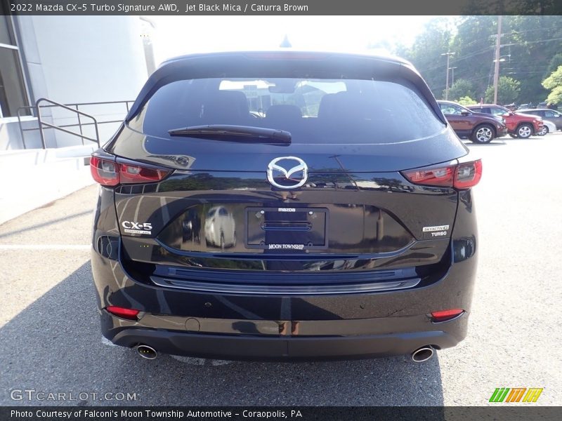 Jet Black Mica / Caturra Brown 2022 Mazda CX-5 Turbo Signature AWD
