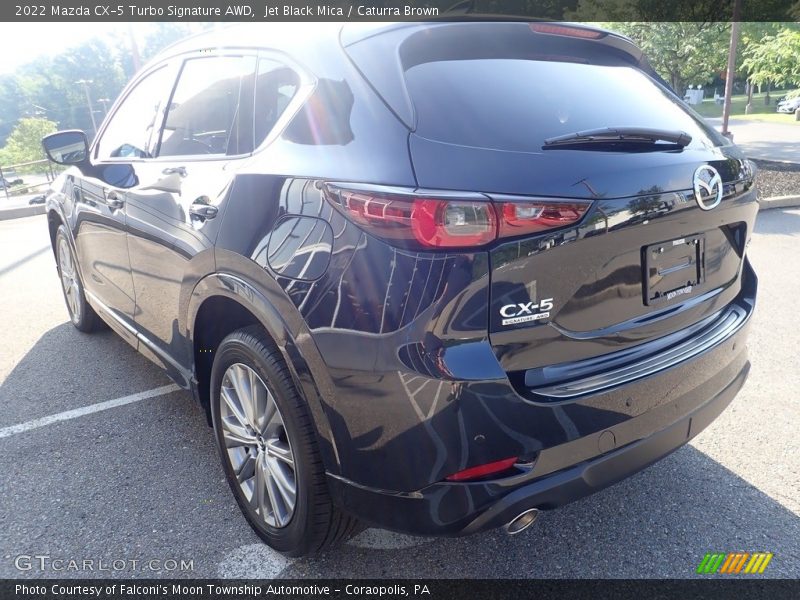 Jet Black Mica / Caturra Brown 2022 Mazda CX-5 Turbo Signature AWD