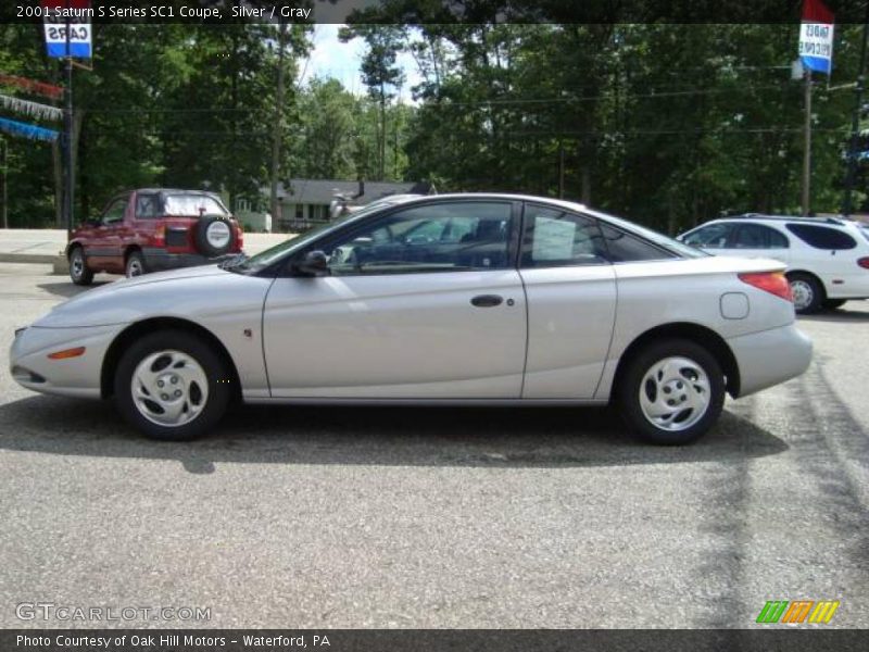 Silver / Gray 2001 Saturn S Series SC1 Coupe