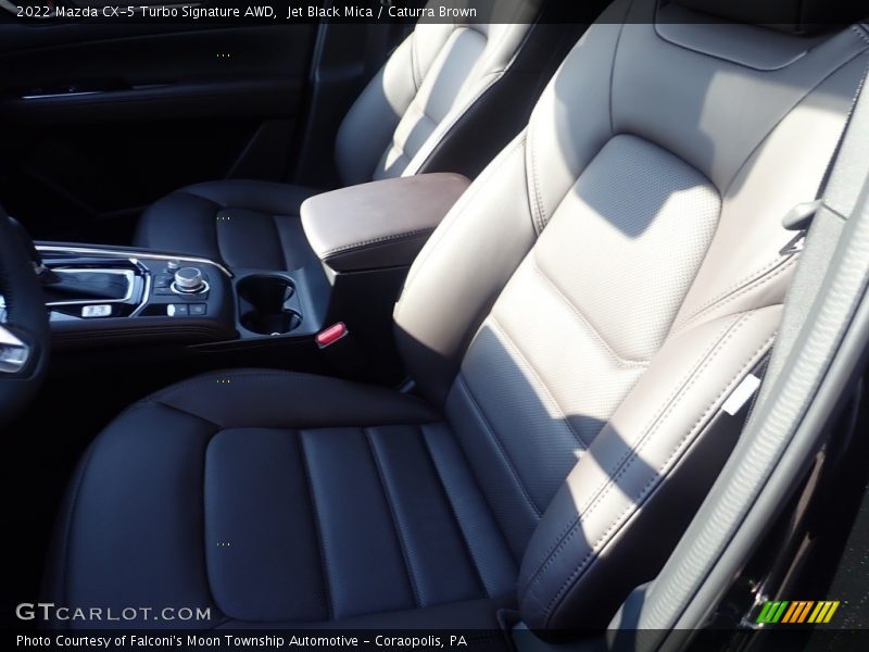 Jet Black Mica / Caturra Brown 2022 Mazda CX-5 Turbo Signature AWD
