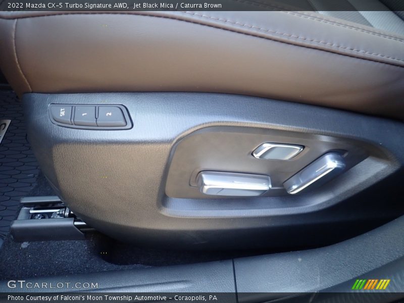 Jet Black Mica / Caturra Brown 2022 Mazda CX-5 Turbo Signature AWD