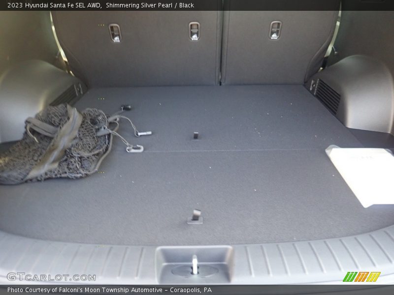 Shimmering Silver Pearl / Black 2023 Hyundai Santa Fe SEL AWD