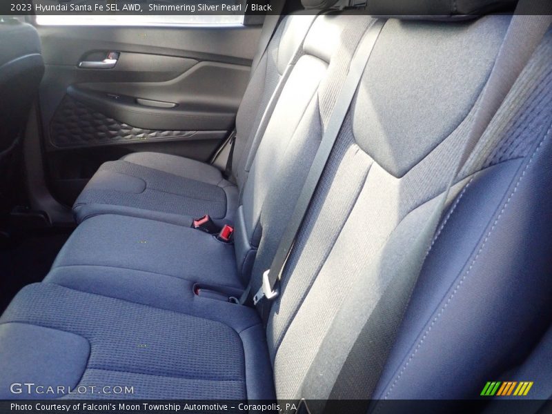 Shimmering Silver Pearl / Black 2023 Hyundai Santa Fe SEL AWD