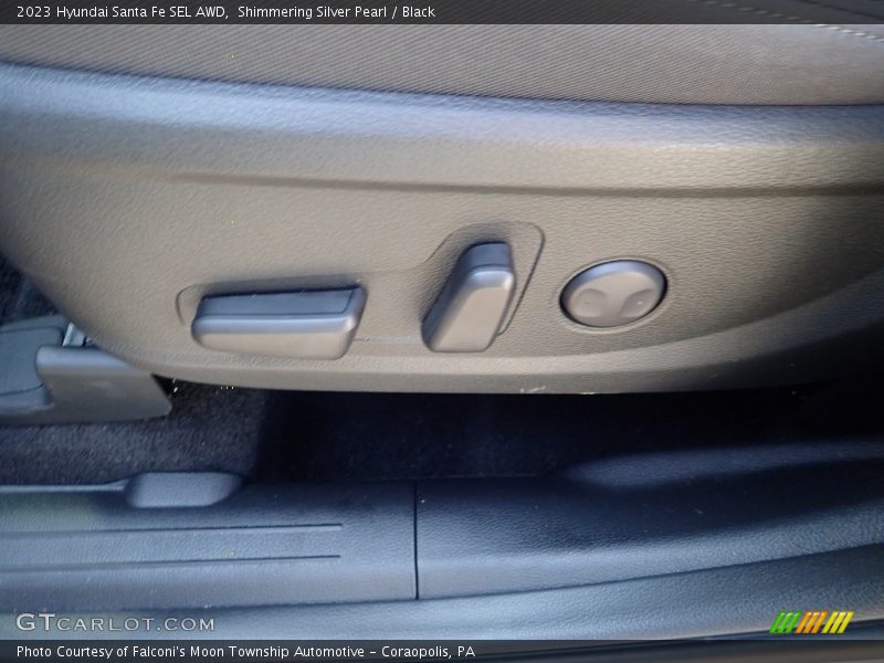 Shimmering Silver Pearl / Black 2023 Hyundai Santa Fe SEL AWD