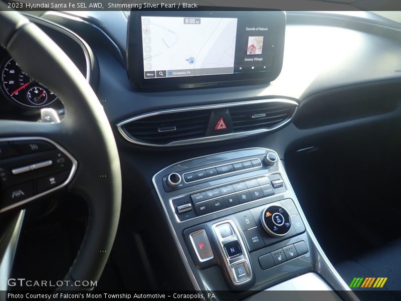 Shimmering Silver Pearl / Black 2023 Hyundai Santa Fe SEL AWD