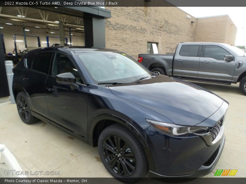 Deep Crystal Blue Mica / Black 2022 Mazda CX-5 Turbo AWD